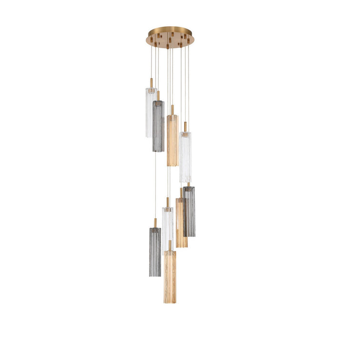 Crystorama - ADD-405-AG-AU - LED Pendant - Addis - Aged Brass