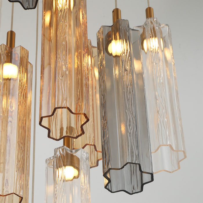 Crystorama - ADD-405-AG-AU - LED Pendant - Addis - Aged Brass