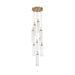 Crystorama - ADD-405-AG-CL - LED Pendant - Addis - Aged Brass