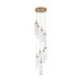 Crystorama - ADD-405-AG-CL - LED Pendant - Addis - Aged Brass