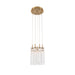 Crystorama - ADD-405-AG-CL - LED Pendant - Addis - Aged Brass
