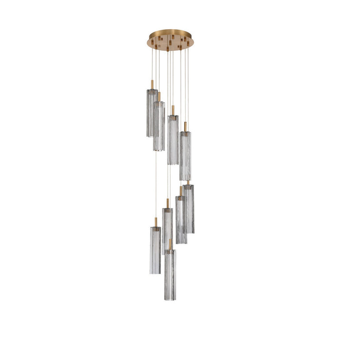 Crystorama - ADD-405-AG-SM - LED Pendant - Addis - Aged Brass