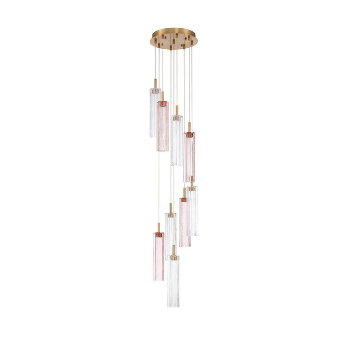 Crystorama - ADD-405-AG-SP - LED Pendant - Addis - Aged Brass