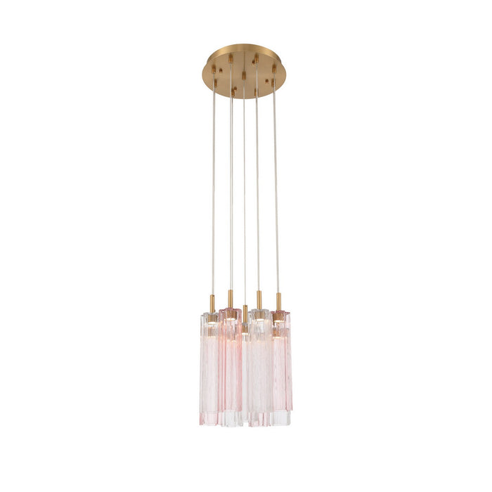 Crystorama - ADD-405-AG-SP - LED Pendant - Addis - Aged Brass