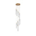 Crystorama - ADD-405-AG-WH - LED Pendant - Addis - Aged Brass