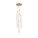 Crystorama - ADD-405-AG-WH - LED Pendant - Addis - Aged Brass