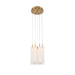 Crystorama - ADD-405-AG-WH - LED Pendant - Addis - Aged Brass