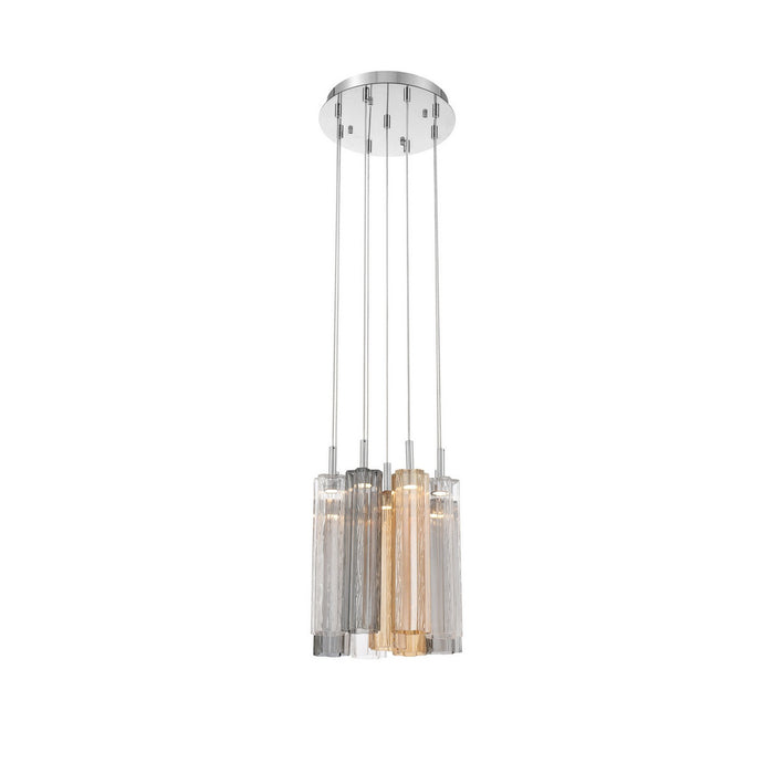 Crystorama - ADD-405-CH-AU - LED Pendant - Addis - Polished Chrome