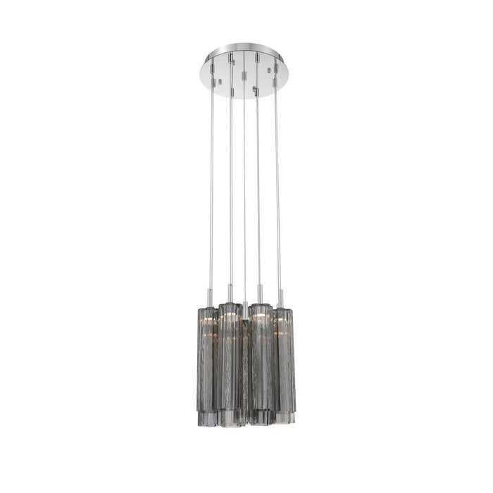 Crystorama - ADD-405-CH-SM - LED Pendant - Addis - Polished Chrome