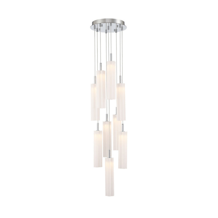 Crystorama - ADD-405-CH-WH - LED Pendant - Addis - Polished Chrome
