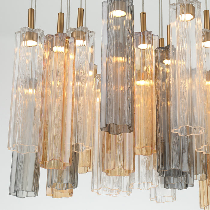 Crystorama - ADD-415-AG-AU - LED Pendant - Addis - Aged Brass