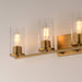 Maxim - 10464CDNAB - Four Light Bath Vanity - Livingston - Natural Aged Brass