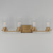 Maxim - 10464CDNAB - Four Light Bath Vanity - Livingston - Natural Aged Brass