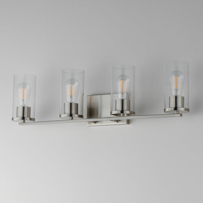 Maxim - 10464CDSN - Four Light Bath Vanity - Livingston - Satin Nickel
