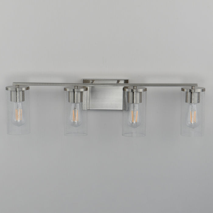 Maxim - 10464CDSN - Four Light Bath Vanity - Livingston - Satin Nickel