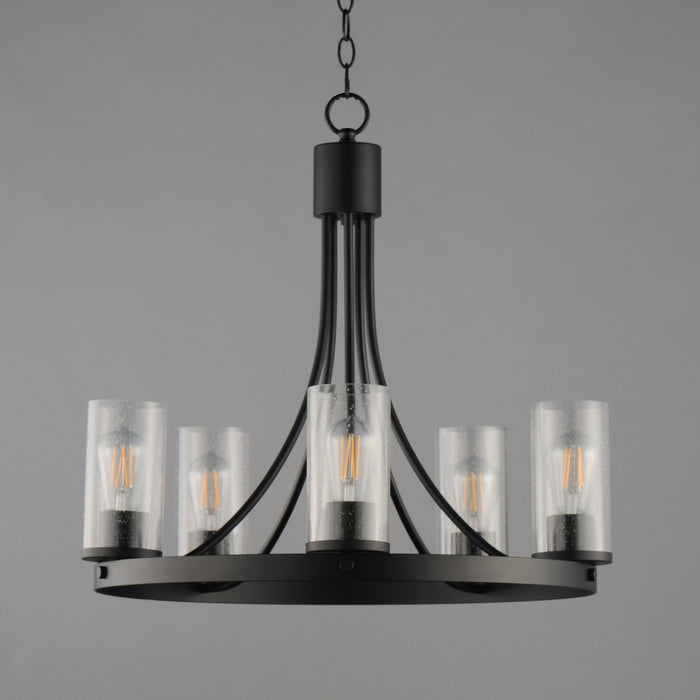 Maxim - 10465CDBK - Five Light Chandelier - Livingston - Black