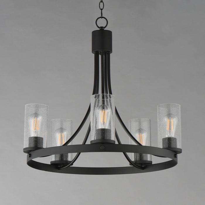 Maxim - 10465CDBK - Five Light Chandelier - Livingston - Black
