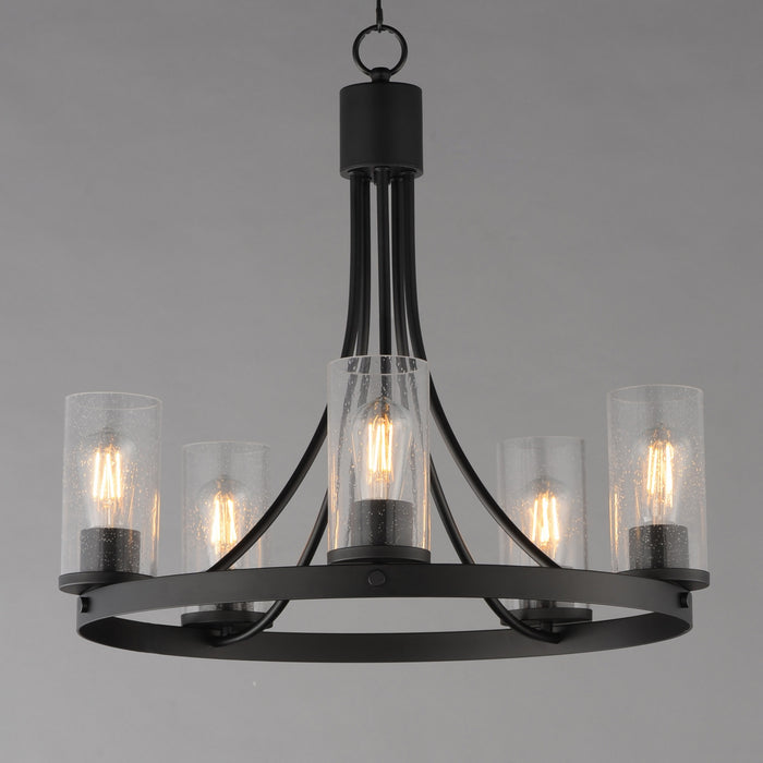 Maxim - 10465CDBK - Five Light Chandelier - Livingston - Black