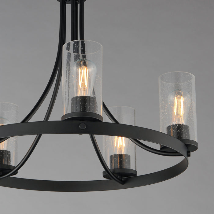 Maxim - 10465CDBK - Five Light Chandelier - Livingston - Black