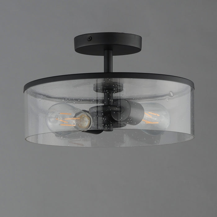 Maxim - 10469CDBK - Two Light Semi-Flush Mount - Livingston - Black