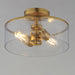 Maxim - 10469CDNAB - Two Light Semi-Flush Mount - Livingston - Natural Aged Brass