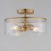 Maxim - 10469CDNAB - Two Light Semi-Flush Mount - Livingston - Natural Aged Brass