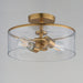 Maxim - 10469CDNAB - Two Light Semi-Flush Mount - Livingston - Natural Aged Brass