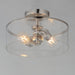 Maxim - 10469CDSN - Two Light Semi-Flush Mount - Livingston - Satin Nickel