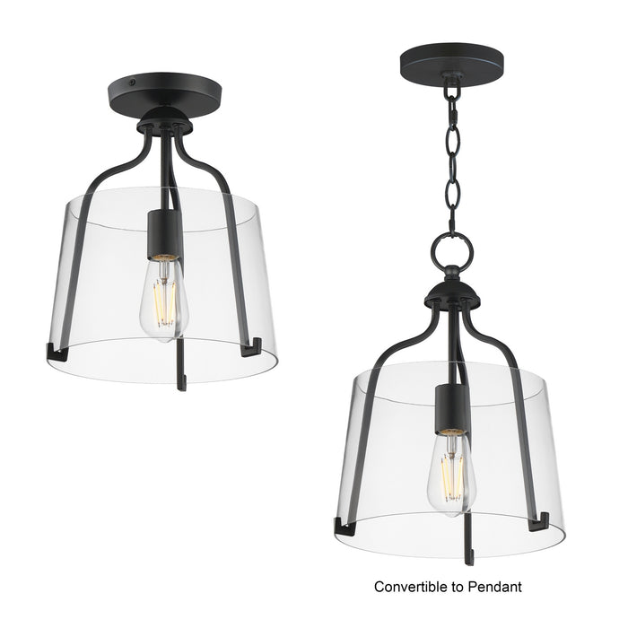 Maxim - 5681CLBK - One Light Semi-Flush Mount - Bellmore - Black