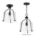 Maxim - 5681CLBK - One Light Semi-Flush Mount - Bellmore - Black