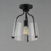 Maxim - 5681CLBK - One Light Semi-Flush Mount - Bellmore - Black