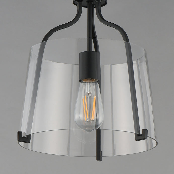 Maxim - 5681CLBK - One Light Semi-Flush Mount - Bellmore - Black