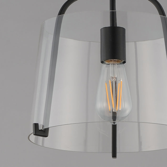 Maxim - 5681CLBK - One Light Semi-Flush Mount - Bellmore - Black