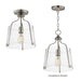 Maxim - 5681CLSN - One Light Semi-Flush Mount - Bellmore - Satin Nickel