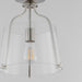Maxim - 5681CLSN - One Light Semi-Flush Mount - Bellmore - Satin Nickel