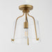 Maxim - 5681CLNAB - One Light Semi-Flush Mount - Bellmore - Natural Aged Brass
