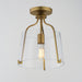 Maxim - 5681CLNAB - One Light Semi-Flush Mount - Bellmore - Natural Aged Brass