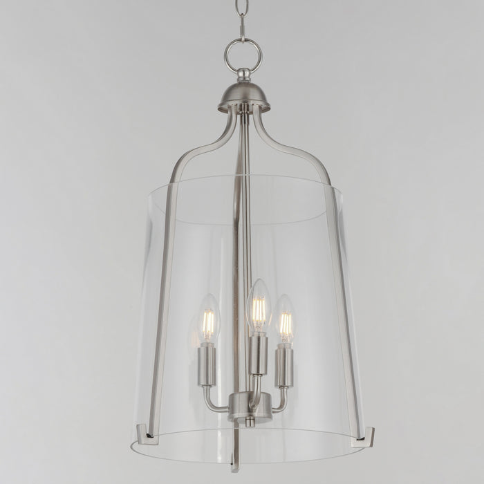 Maxim - 5683CLSN - Three Light Foyer Pendant - Bellmore - Satin Nickel