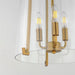 Maxim - 5683CLNAB - Three Light Foyer Pendant - Bellmore - Natural Aged Brass