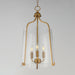 Maxim - 5683CLNAB - Three Light Foyer Pendant - Bellmore - Natural Aged Brass