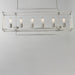 Maxim - 10416SN - Six Light Linear Pendant - Gridline - Satin Nickel