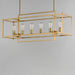 Maxim - 10416NAB - Six Light Linear Pendant - Gridline - Natural Aged Brass
