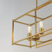 Maxim - 10417NAB - Seven Light Linear Pendant - Gridline - Natural Aged Brass