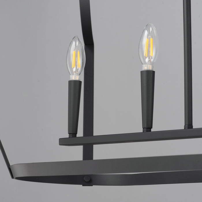 Maxim - 10427BK - Six Light Linear Pendant - Arden - Black