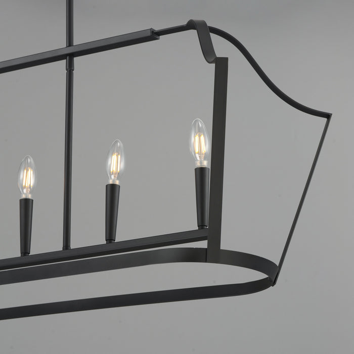 Maxim - 10427BK - Six Light Linear Pendant - Arden - Black