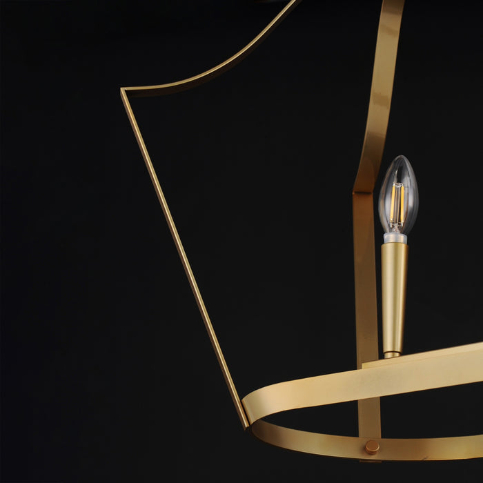 Maxim - 10427NAB - Six Light Linear Pendant - Arden - Natural