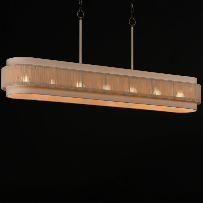 Maxim - 12817OFNAB - Seven Light Linear Pendant - Seacliff - Natural Aged Brass