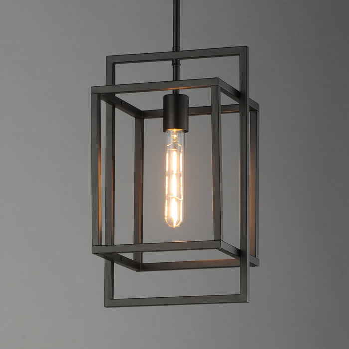 Maxim - 10411BK - One Light Pendant - Gridline - Black