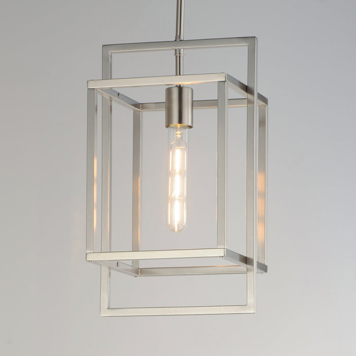 Maxim - 10411SN - One Light Pendant - Gridline - Satin Nickel