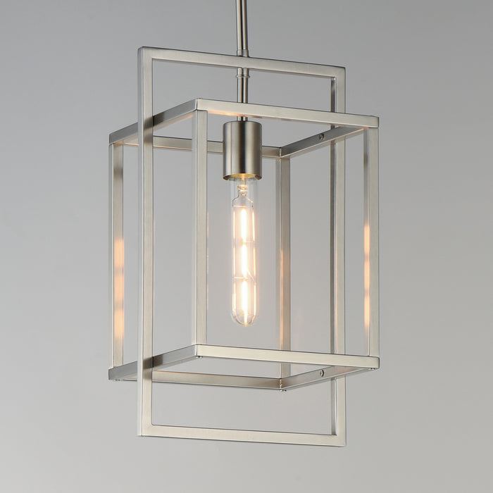 Maxim - 10411SN - One Light Pendant - Gridline - Satin Nickel